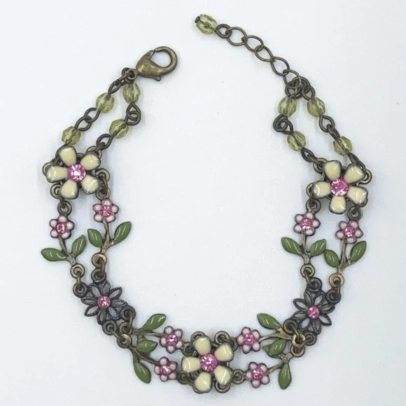 Vintage Nina Ricci Flower Bracelet - Picture 4 of 11